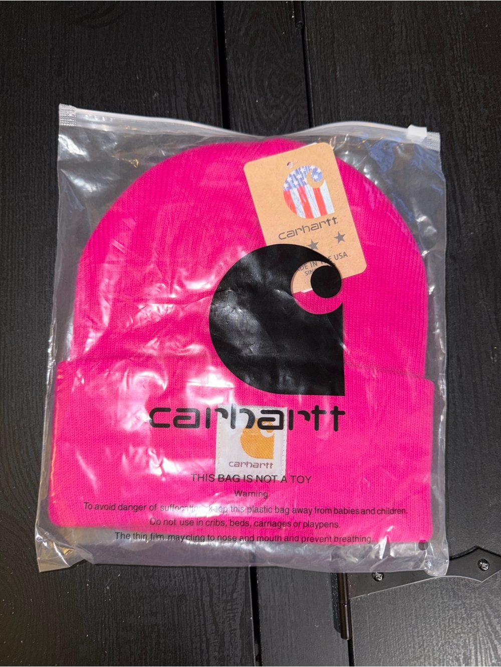 Carhartt Hot Pink Cuffed Beanie